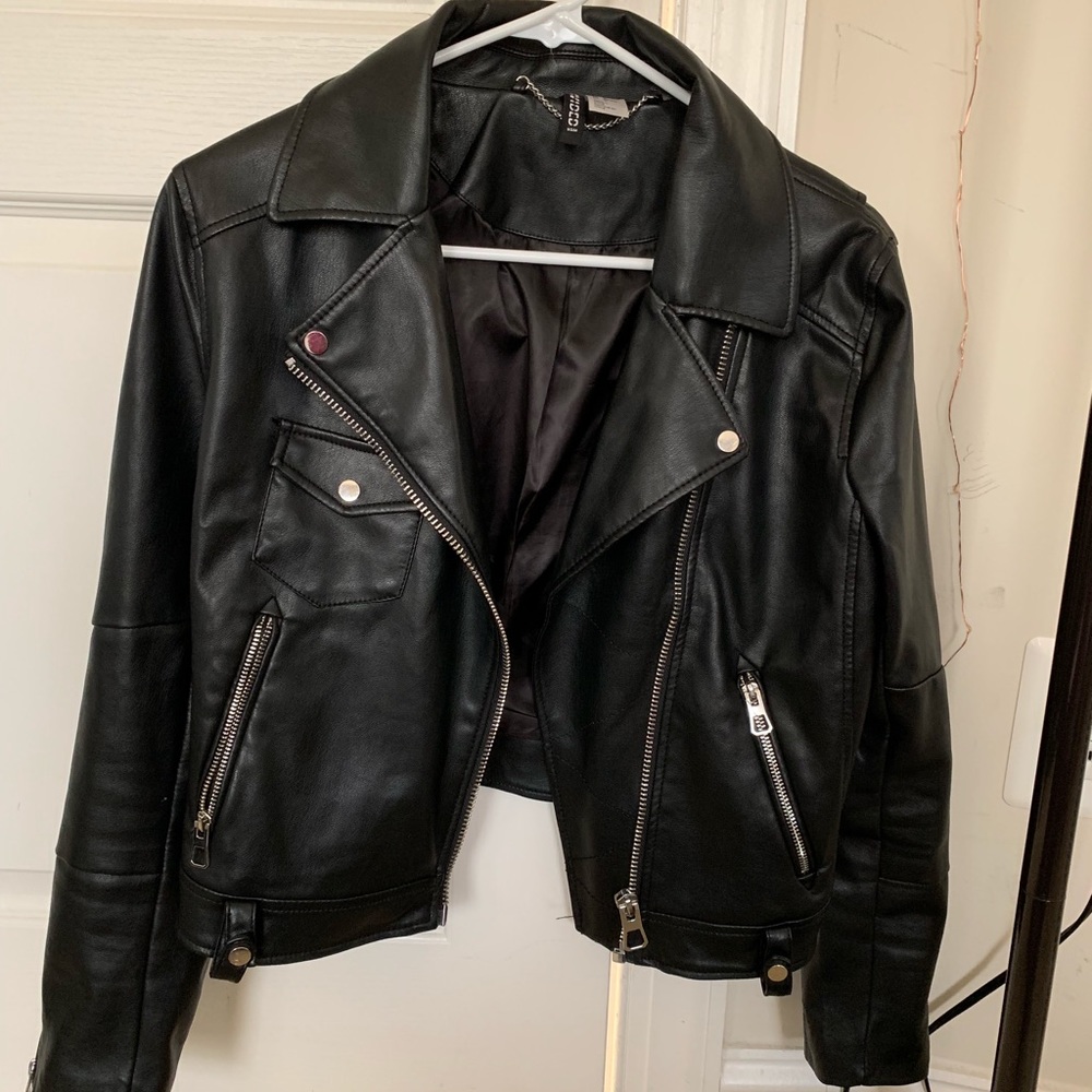 H&M Faux Leather Moto Jacket